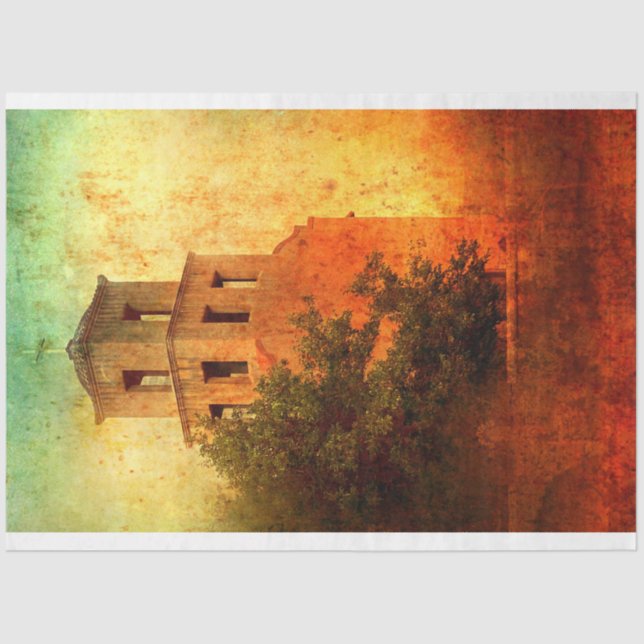 Santa Fe Church Tissue Paper (Front)