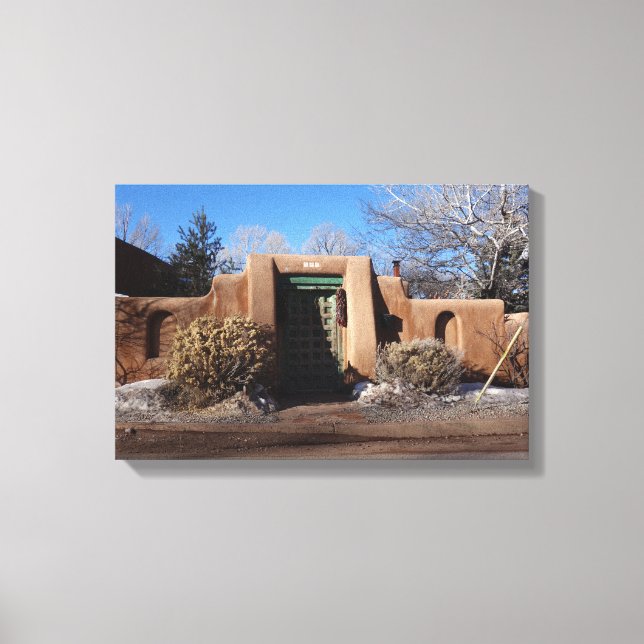 Santa Fe Door Canvas Print (Front)