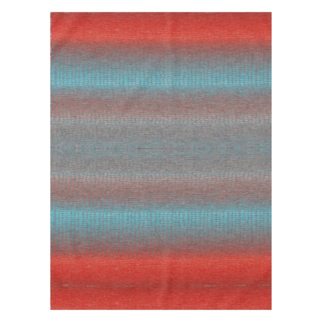 Santa fe Native tribal rustic style table cloth (Front)