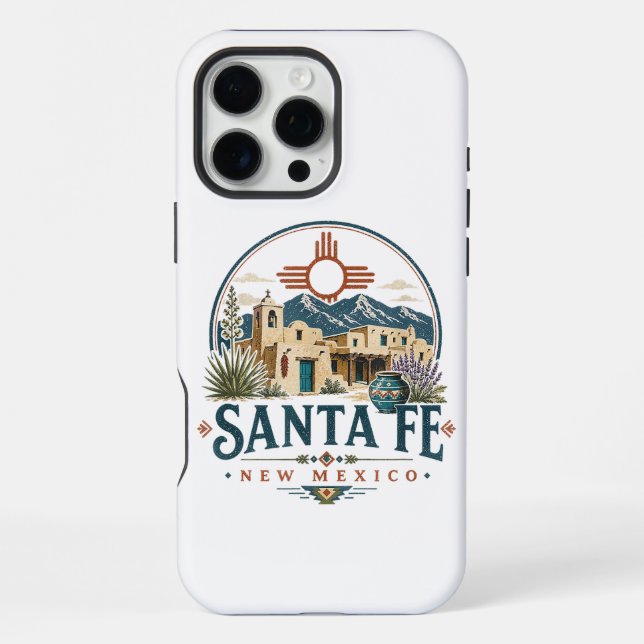 Santa Fe New Mexico Adobe Architecture Southwest iPhone Case (Back)