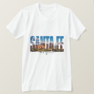 Santa Fe New Mexico Adobe Mountain Travel T-Shirt