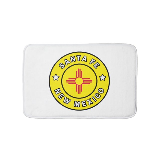 Santa Fe New Mexico Bath Mat (Front)
