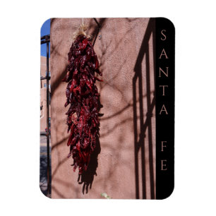 Santa Fe New Mexico Chili Ristras Scenic Magnet