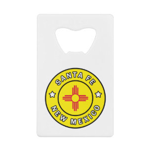 Santa Fe New Mexico Credit Card Bottle Opener