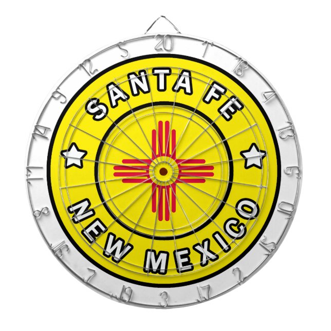 Santa Fe New Mexico Dartboard (Front)