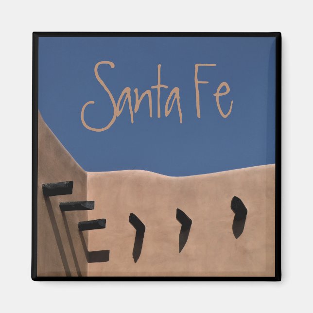 Santa Fe New Mexico Designer Magnet (Front)