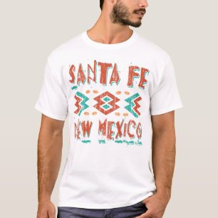 SANTA FE NEW MEXICO - DISTRESSED TEXT T-Shirt