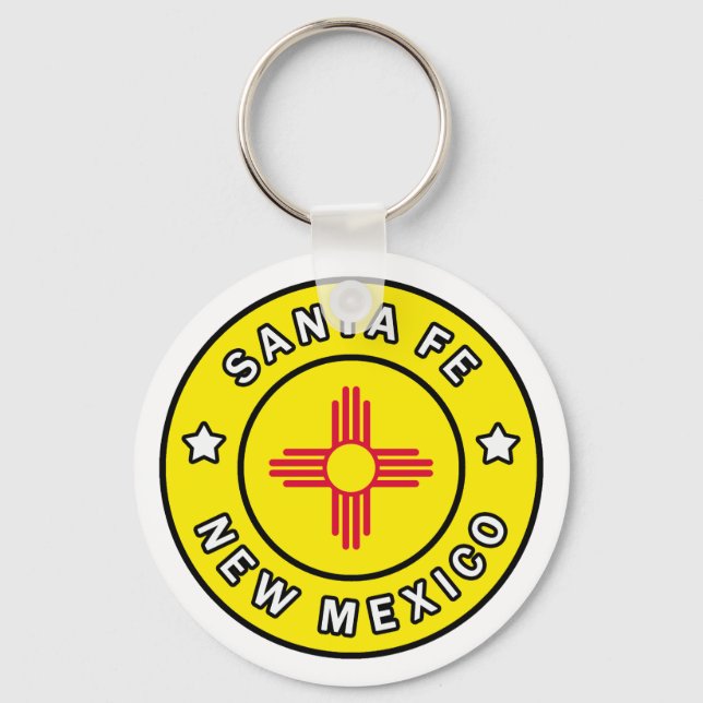 Santa Fe New Mexico Keychain (Front)