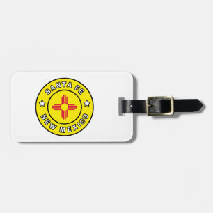 Santa Fe New Mexico Luggage Tag