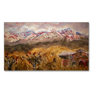 Santa Fe New Mexico Magnetic Business Card