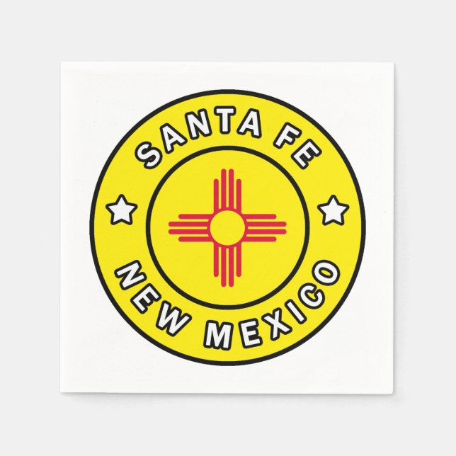 Santa Fe New Mexico Napkin (Front)