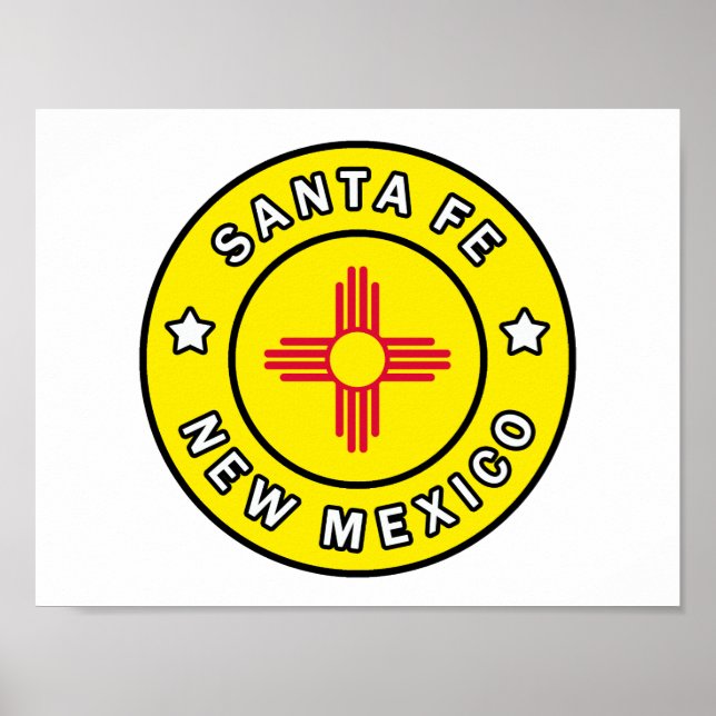 Santa Fe New Mexico Poster (Front)
