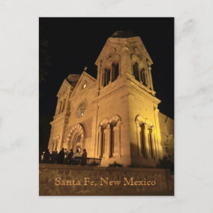 Santa Fe New Mexico St Francis Cathedral Postcard