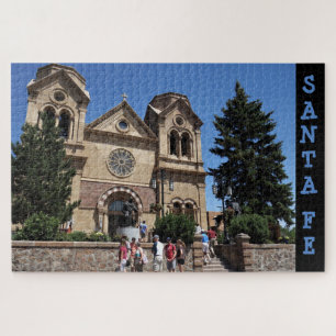 Santa Fe New Mexico St Francis Cathedral Scenic Jigsaw Puzzle