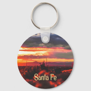 Santa Fe New Mexico Sun Set Keychain