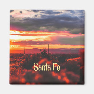 Santa Fe New Mexico Sun Set Magnet