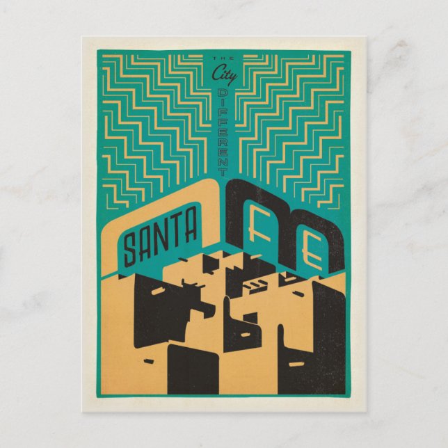 Santa Fe, New Mexico | The City Different Postcard (Front)