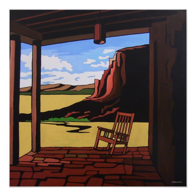Santa Fe Porch Poster (Front)
