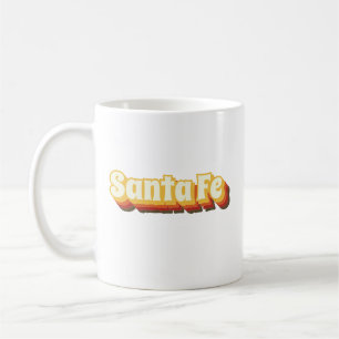 Santa Fe Retro Vintage Text Coffee Mug