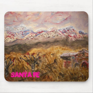 santa fe snow mouse pad