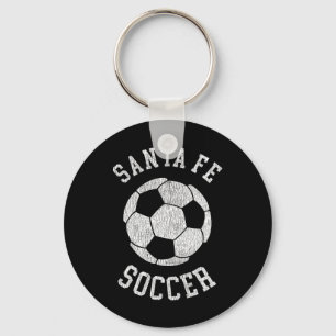 Santa Fe Soccer Retro Distressed 90's Vintage Keychain