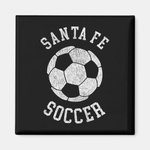 Santa Fe Soccer Retro Distressed 90's Vintage Magnet