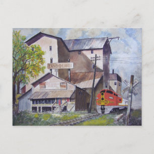 Santa Fe Train Depot-postcard Postcard