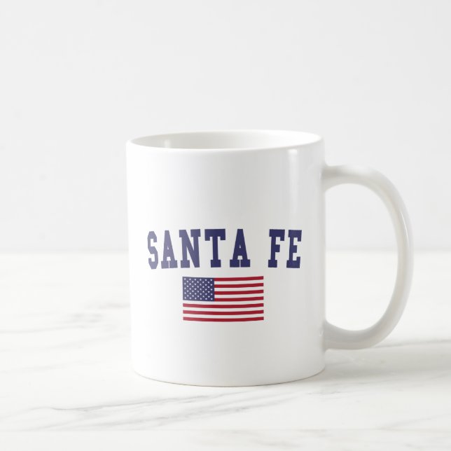 Santa Fe US Flag Coffee Mug (Right)