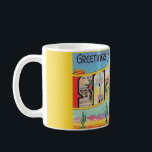 Santa Fe Vintage Greeting Coffee Mug<br><div class="desc">Colourful,  retro greetings postcard from Santa Fe.</div>