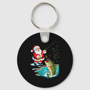 Santa Fishing Lure B Fish Christmas Pajamas Boy To Keychain