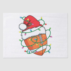 Santa Football Sports Ball Men Boys Christmas Xmas Tissue Paper