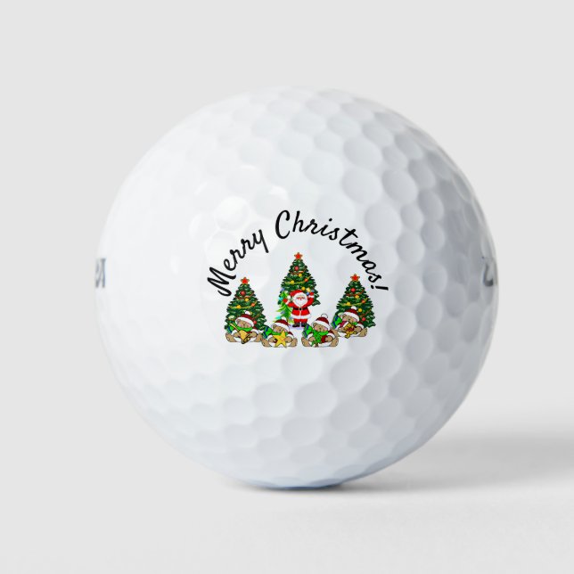 Santa Friends     Golf Balls (Front)