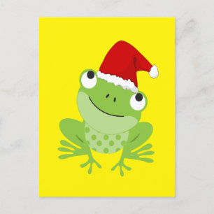 Santa Frog Postcard
