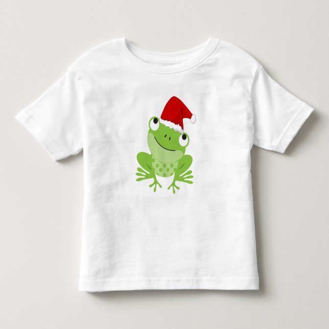 Santa Frog Toddler T-shirt (Front)