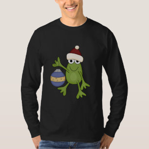 Santa Frog with Ornament Tshirts and Gifts