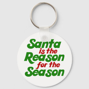 Santa funny christmas humor parody keychain