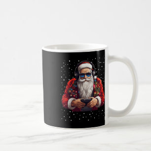 Santa Gaming Video Gamer Game Controller Xmas Snow Coffee Mug