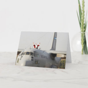 Santa Gets Some Help From a C-130 Holiday Card