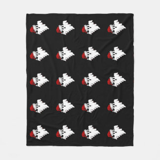 Santa Ghost Fleece Blanket
