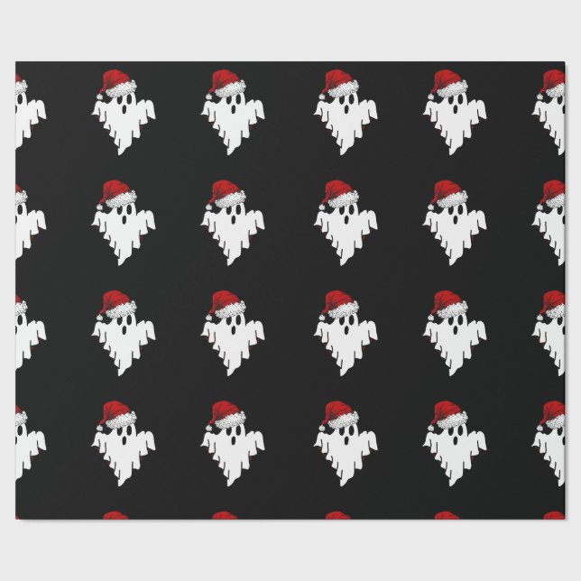 Santa Ghosts Wrapping Paper (Seam)