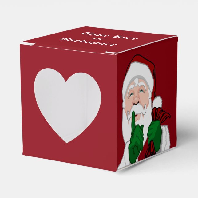 Santa Gift Box Personalize Christmas Gift Boxes (Front Side)