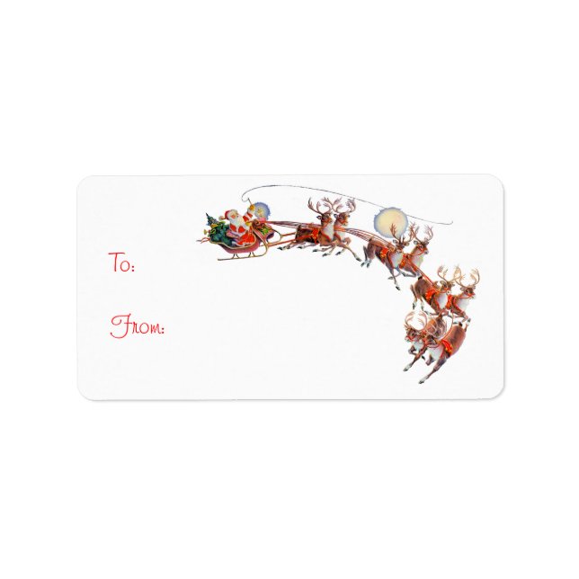 SANTA GIFT TAG by SHARON SHARPE (Front)