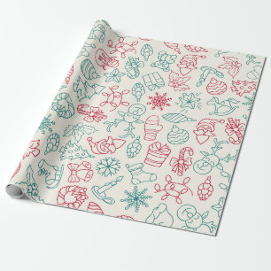 Santa Gifts Christmas Presents Wrapping Paper