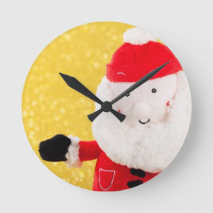 SANTA & GIFTS ROUND CLOCK