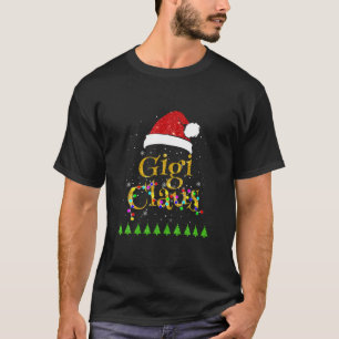 Santa Gigi Claus Christmas Family Matching Pajama T-Shirt