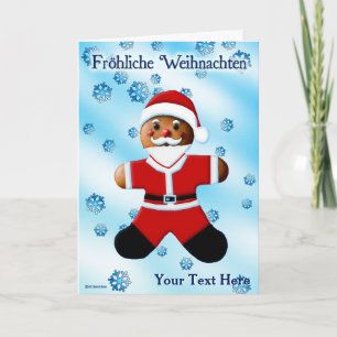 Santa Gingerbread - Fröhliche Weihnachten Card