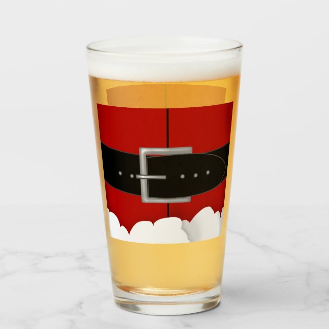 Santa Glass Cup (Back Filled)