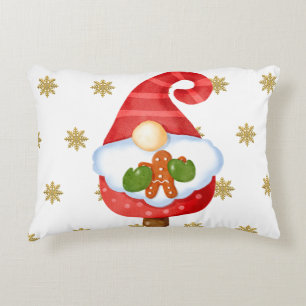 Santa Gnome   Accent Pillow