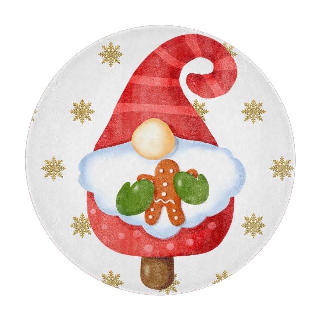 Santa Gnome   Cutting Board (Front)