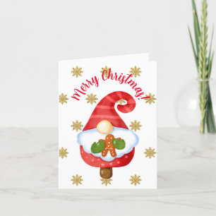 Santa Gnome   Holiday Card